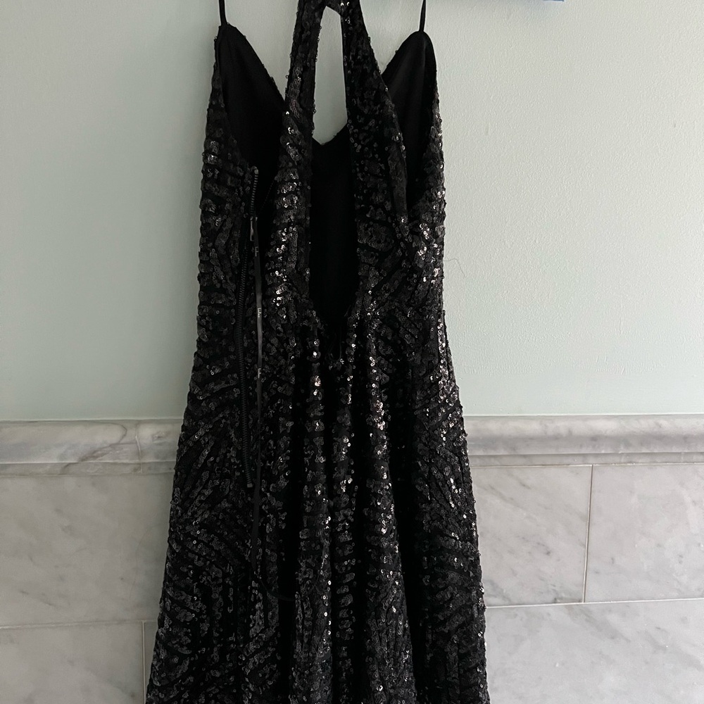 Black sequin dress